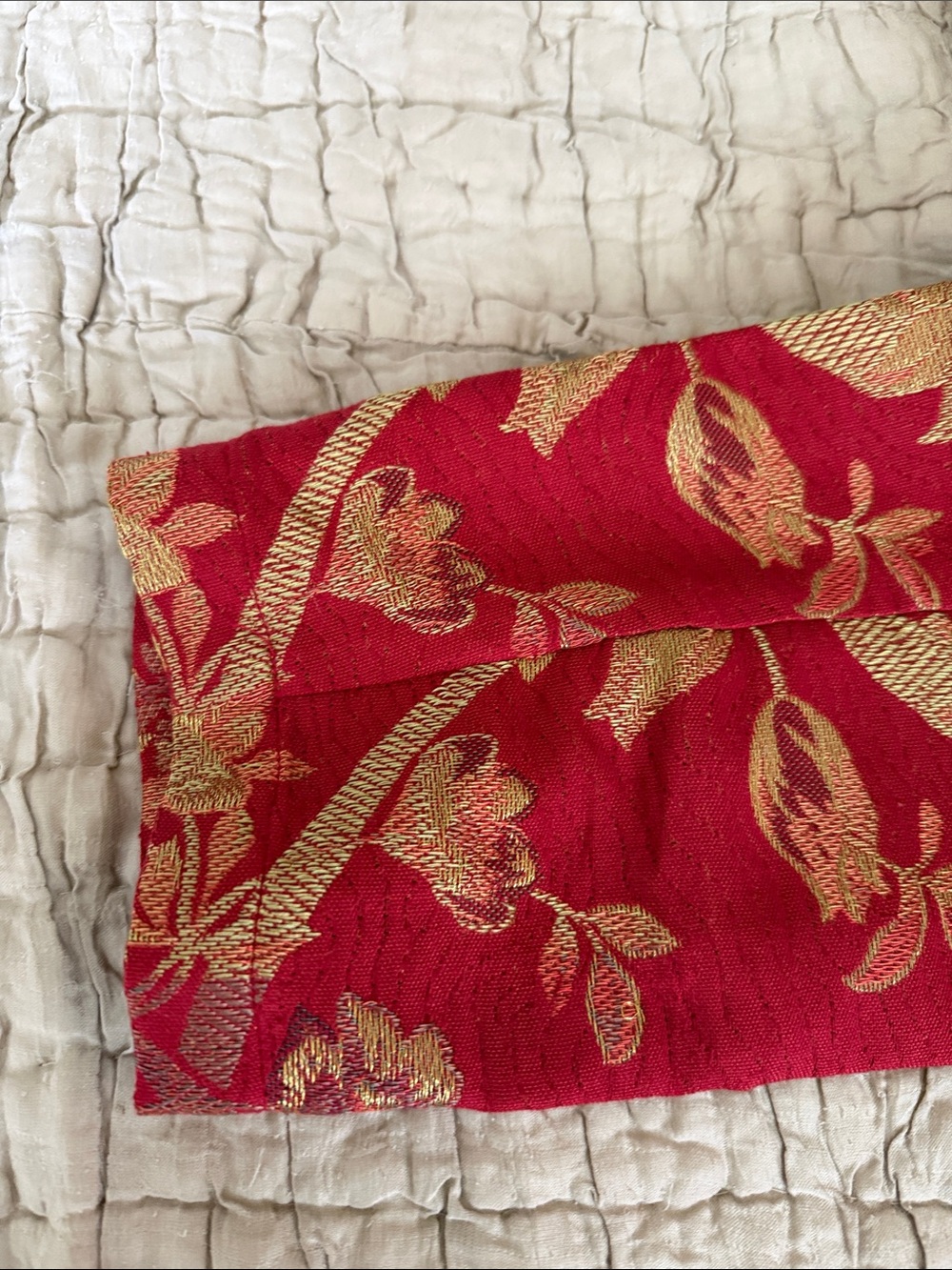 VINTAGE Chicos gold red plum Asian jacket size Medium 8-10 - Picture 13 of 16